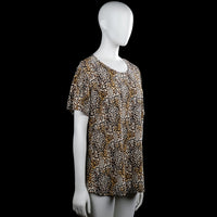 T-shirt - Beige & Brown - Size XL, XXL