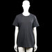 157 - T-shirt - Charcoal - Size M - Charcoal solid top with a round neck and short sleeves. Straight hem and plain sleeve cuffs.