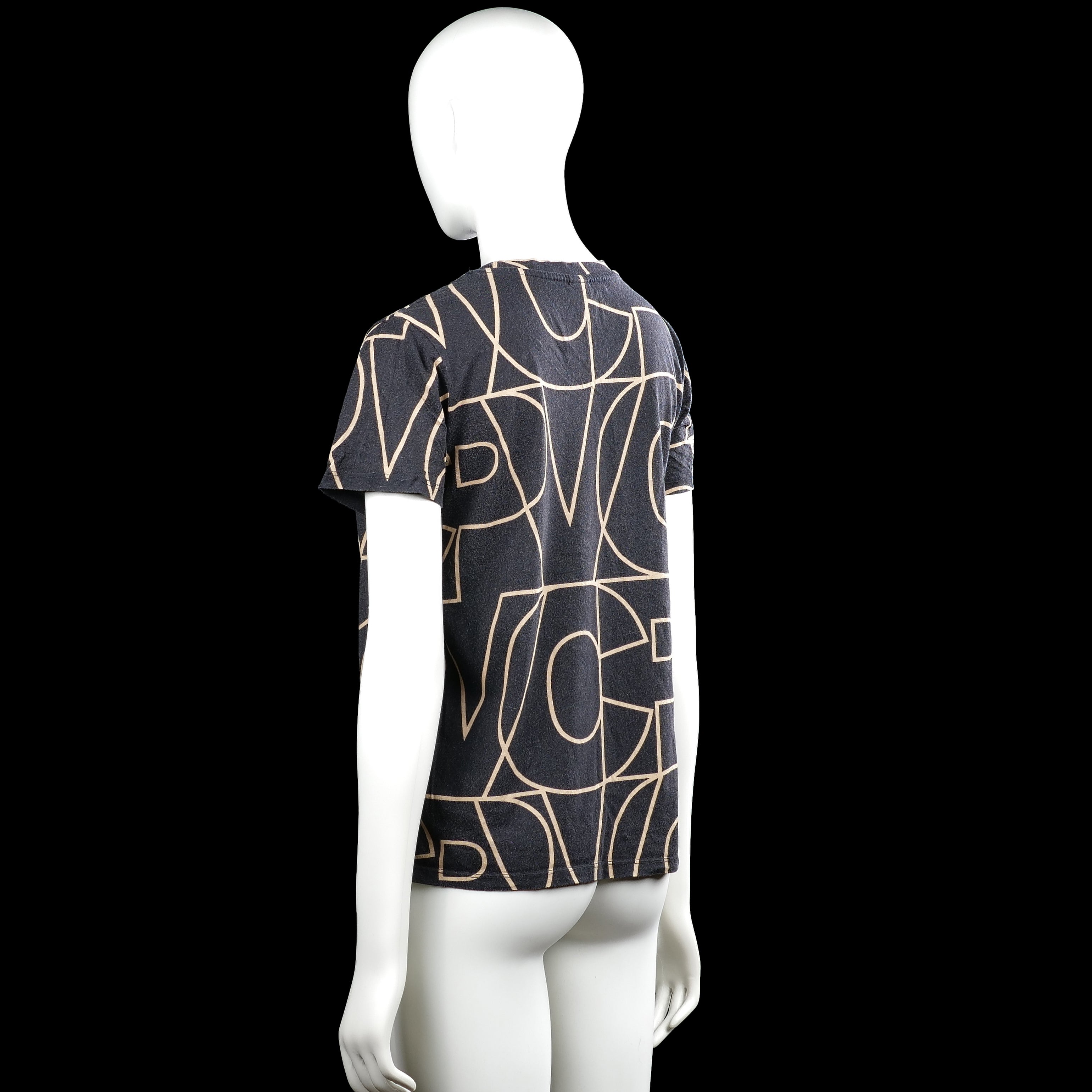 T-shirt - Navy & Beige - Size S