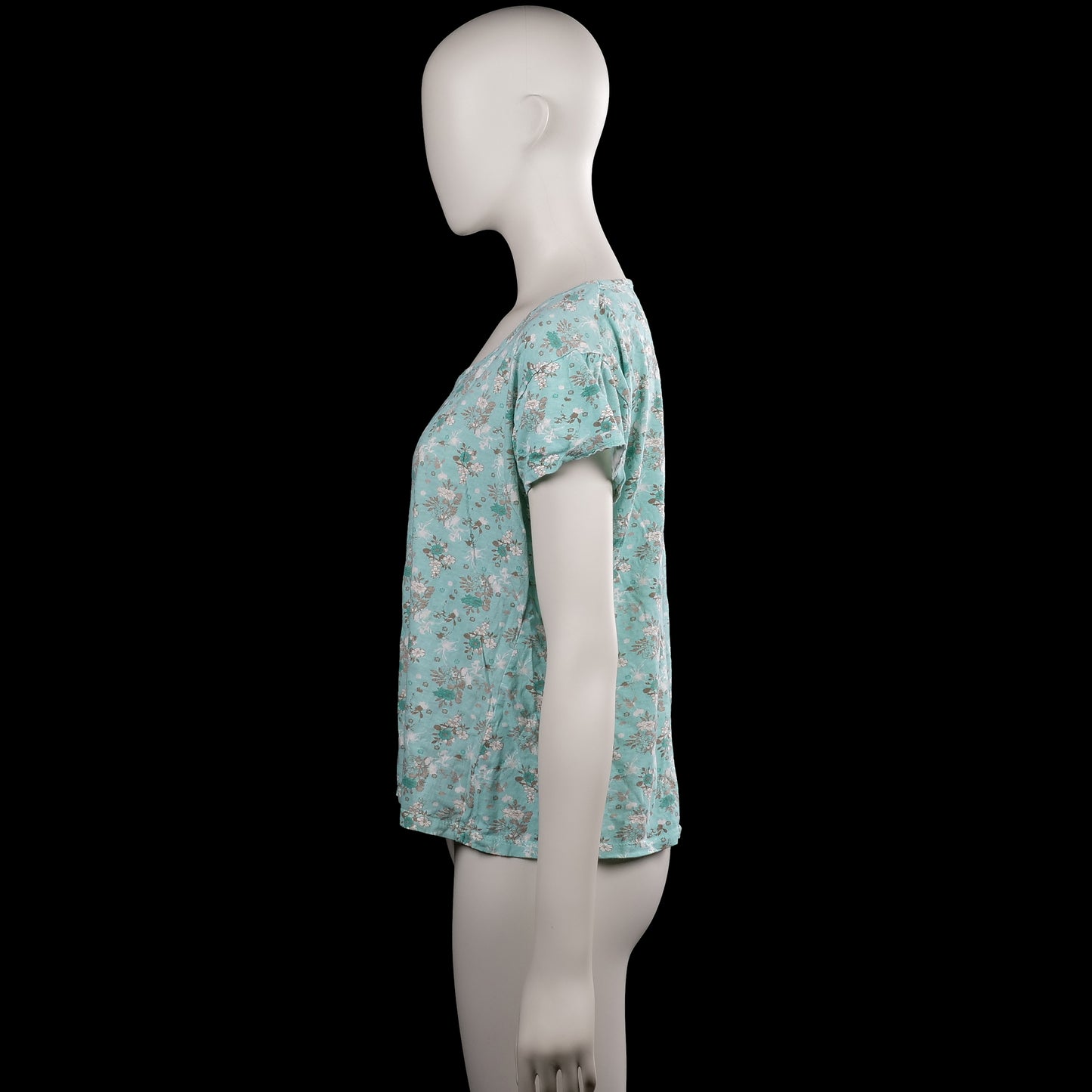 T-shirt - Mint & White - Size XL