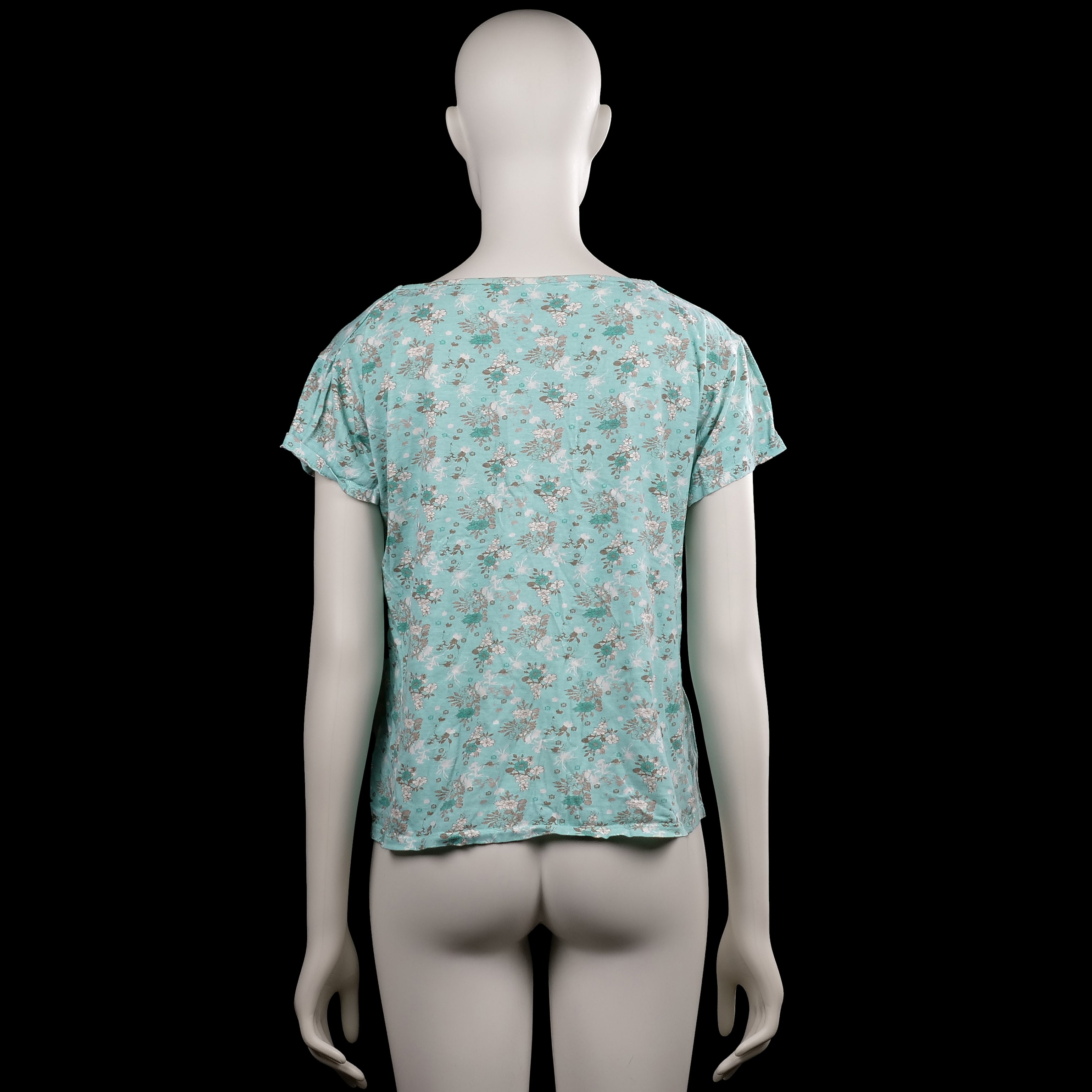 T-shirt - Mint & White - Size XL