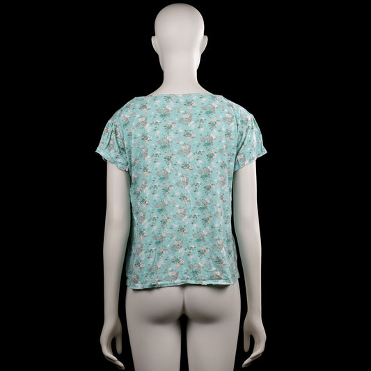T-shirt - Mint & White - Size XL