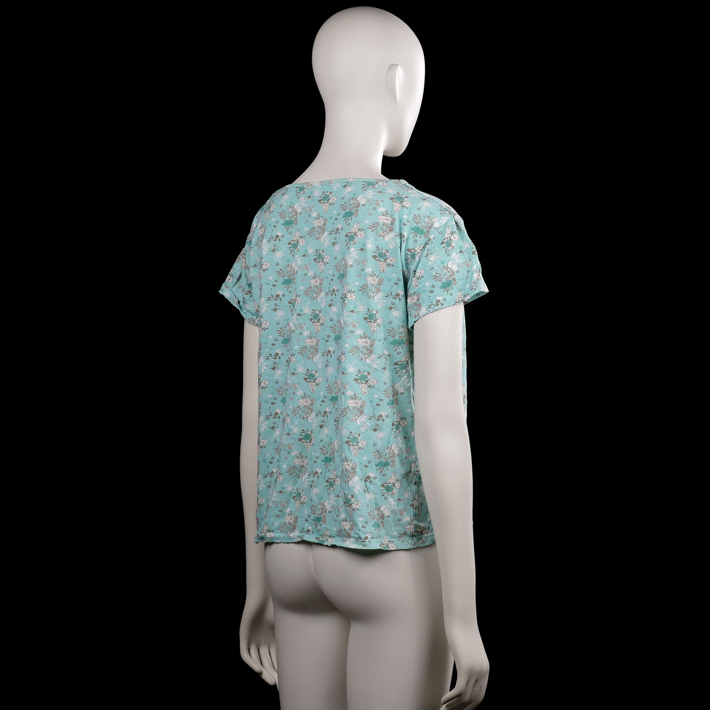 T-shirt - Mint & White - Size XL