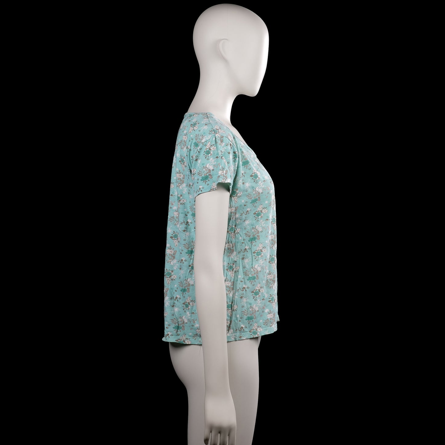 T-shirt - Mint & White - Size XL