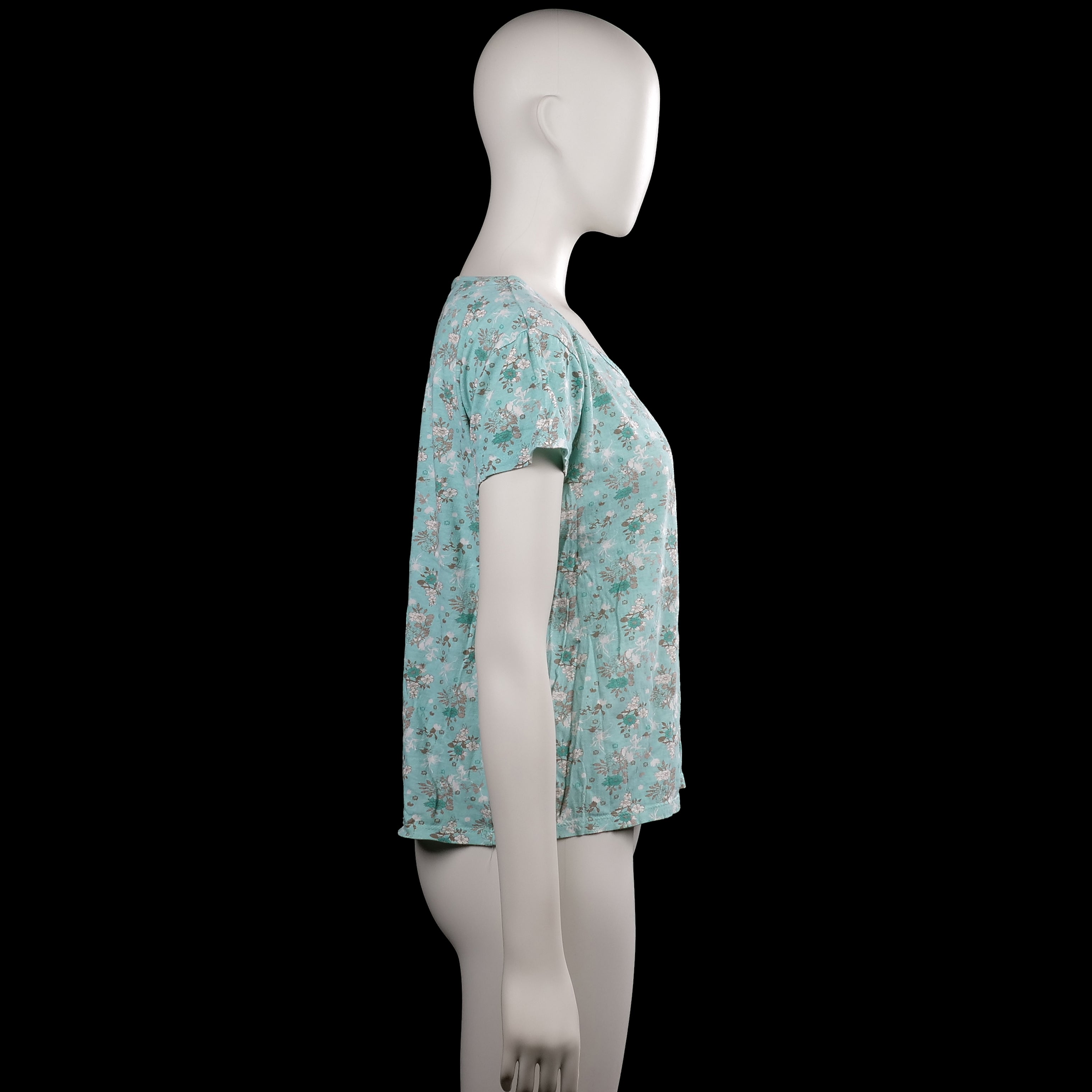 T-shirt - Mint & White - Size XL