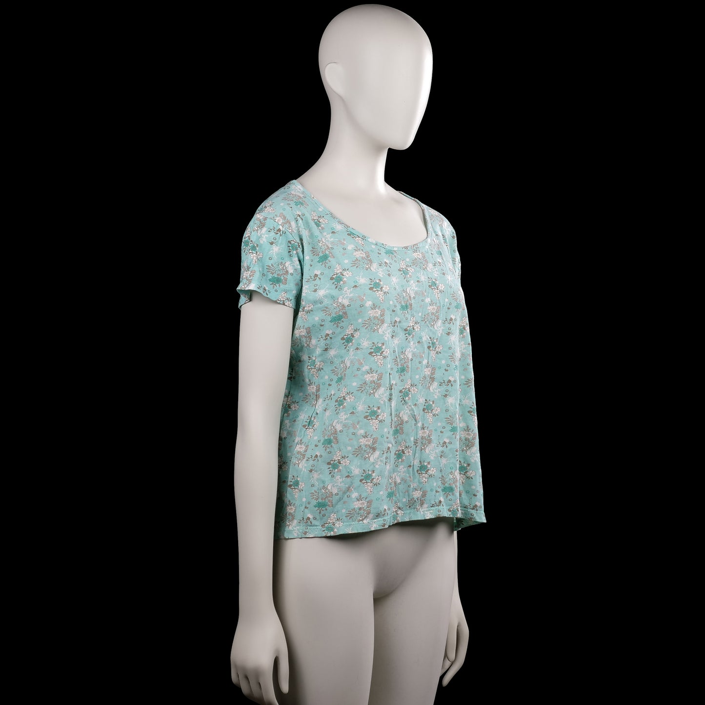 T-shirt - Mint & White - Size XL