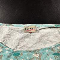 T-shirt - Mint & White - Size XL