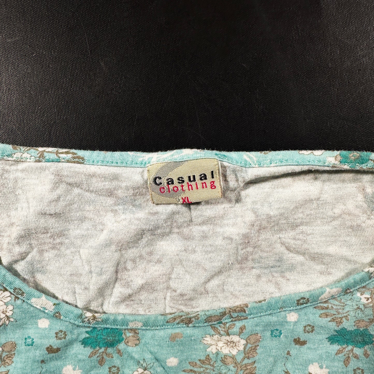 T-shirt - Mint & White - Size XL