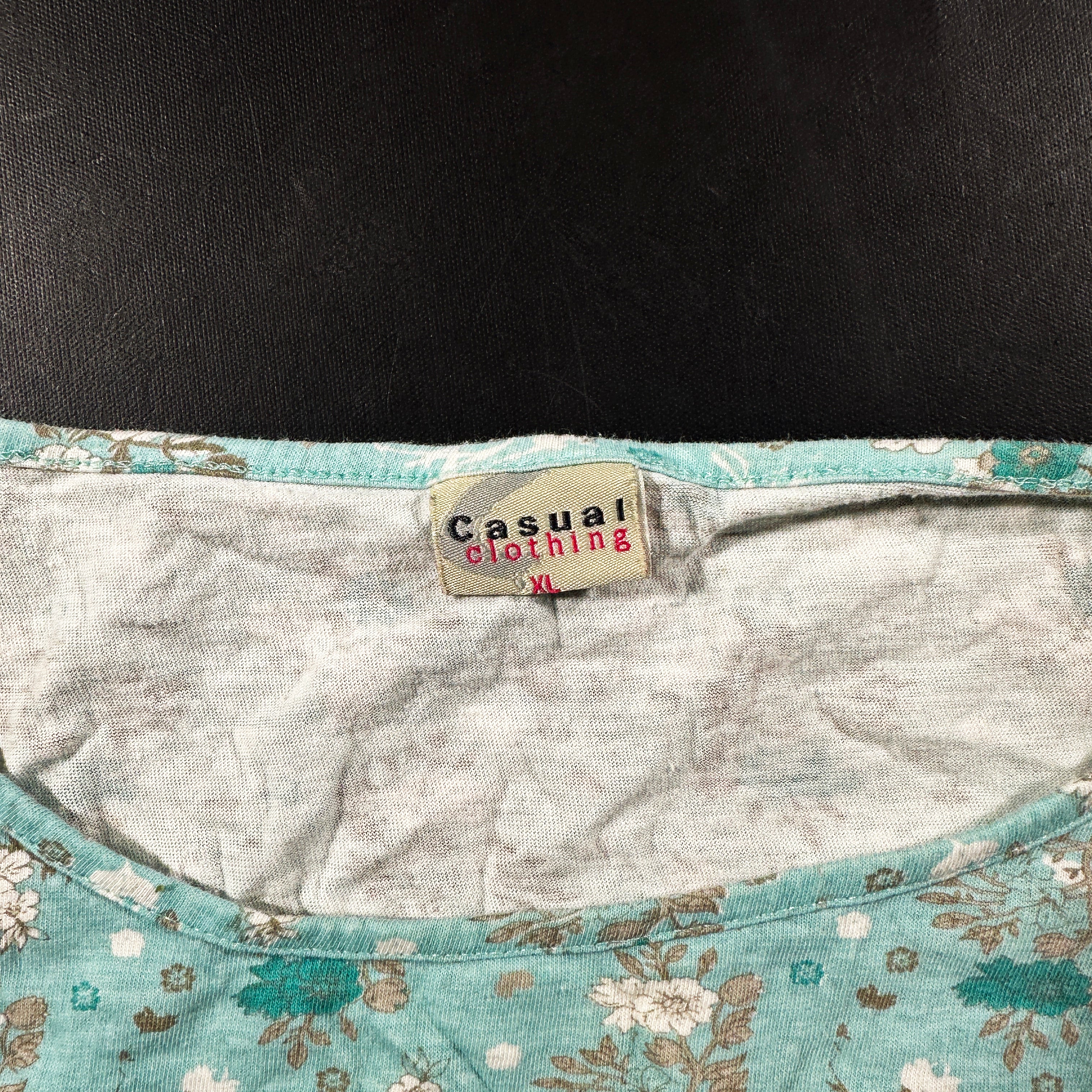 T-shirt - Mint & White - Size XL