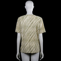 T-shirt - Beige & Olive - Size L