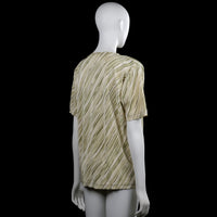 T-shirt - Beige & Olive - Size L