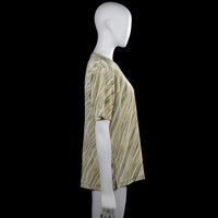 T-shirt - Beige & Olive - Size L