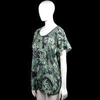 T-shirt - Black & Forest Green - Size XXL