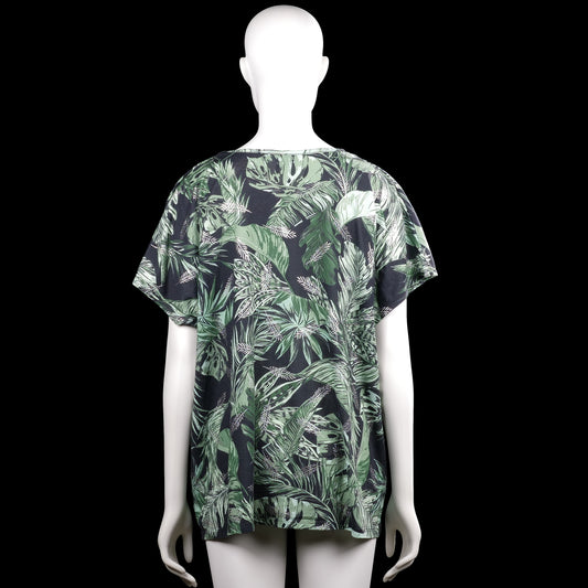 T-shirt - Black & Forest Green - Size XXL