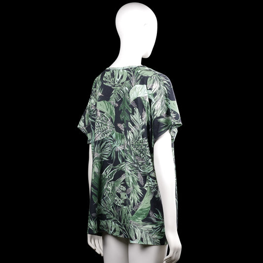 T-shirt - Black & Forest Green - Size XXL