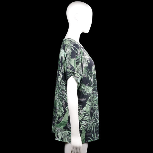 T-shirt - Black & Forest Green - Size XXL