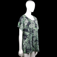 T-shirt - Black & Forest Green - Size XXL