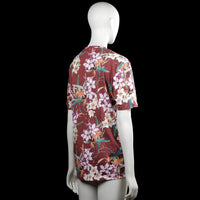 T-shirt - Burgundy & White - Size M