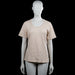 Best basics - T-shirt - Beige - Size L - Beige solid top with a scoop neckline and short sleeves. Straight hem and plain cuffs with no visible closures.