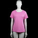 Tribute - T-shirt - Pink - Size XL - Solid pink top with a scoop neckline and short sleeves. Straight hem with plain sleeve cuffs.