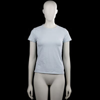 Primark - T-shirt - Light Blue - Size S - Light blue solid T-shirt with a round neckline and short sleeves. Straight hem and plain cuffs.