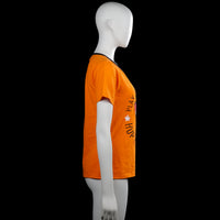 T-shirt - Orange & Black - Size M