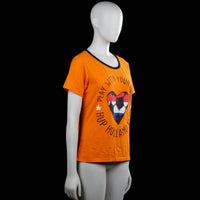 T-shirt - Orange & Black - Size M