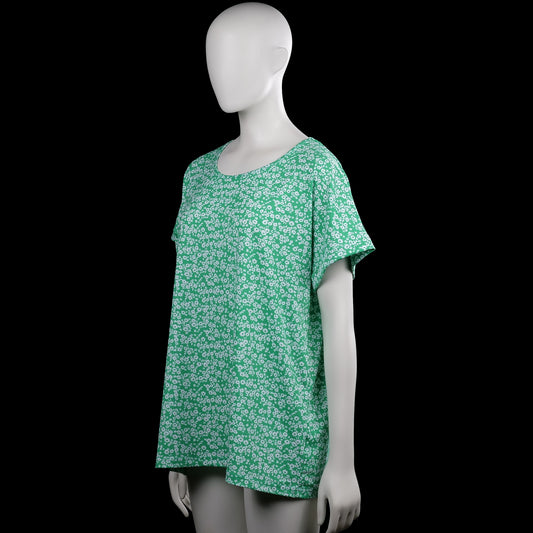 T-shirt - Mint & White - Size L