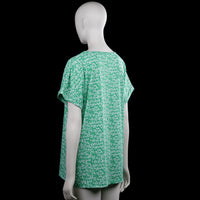 T-shirt - Mint & White - Size L