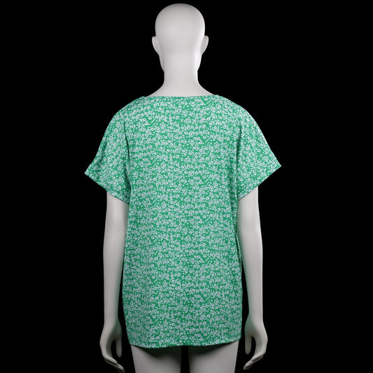 T-shirt - Mint & White - Size L