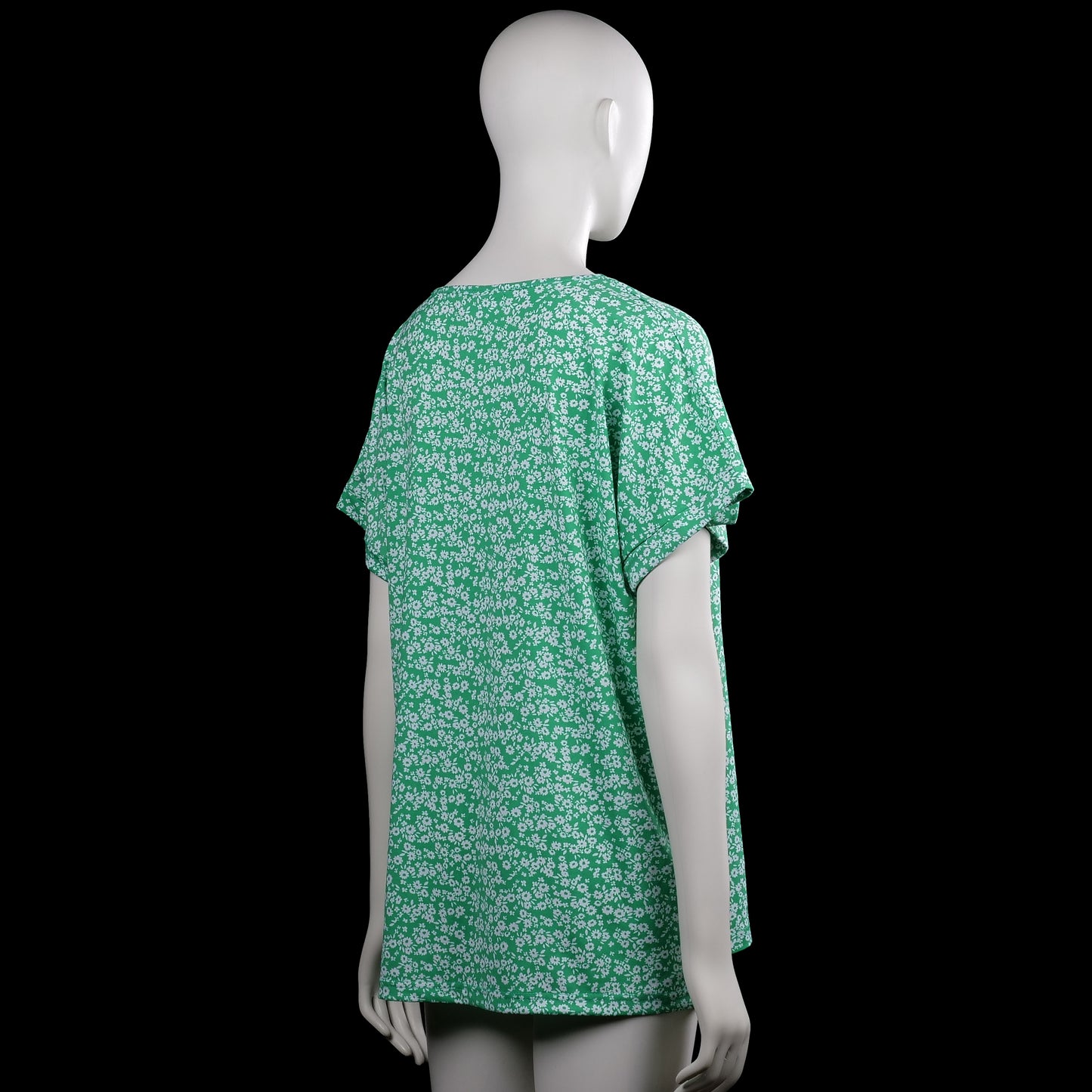 T-shirt - Mint & White - Size L