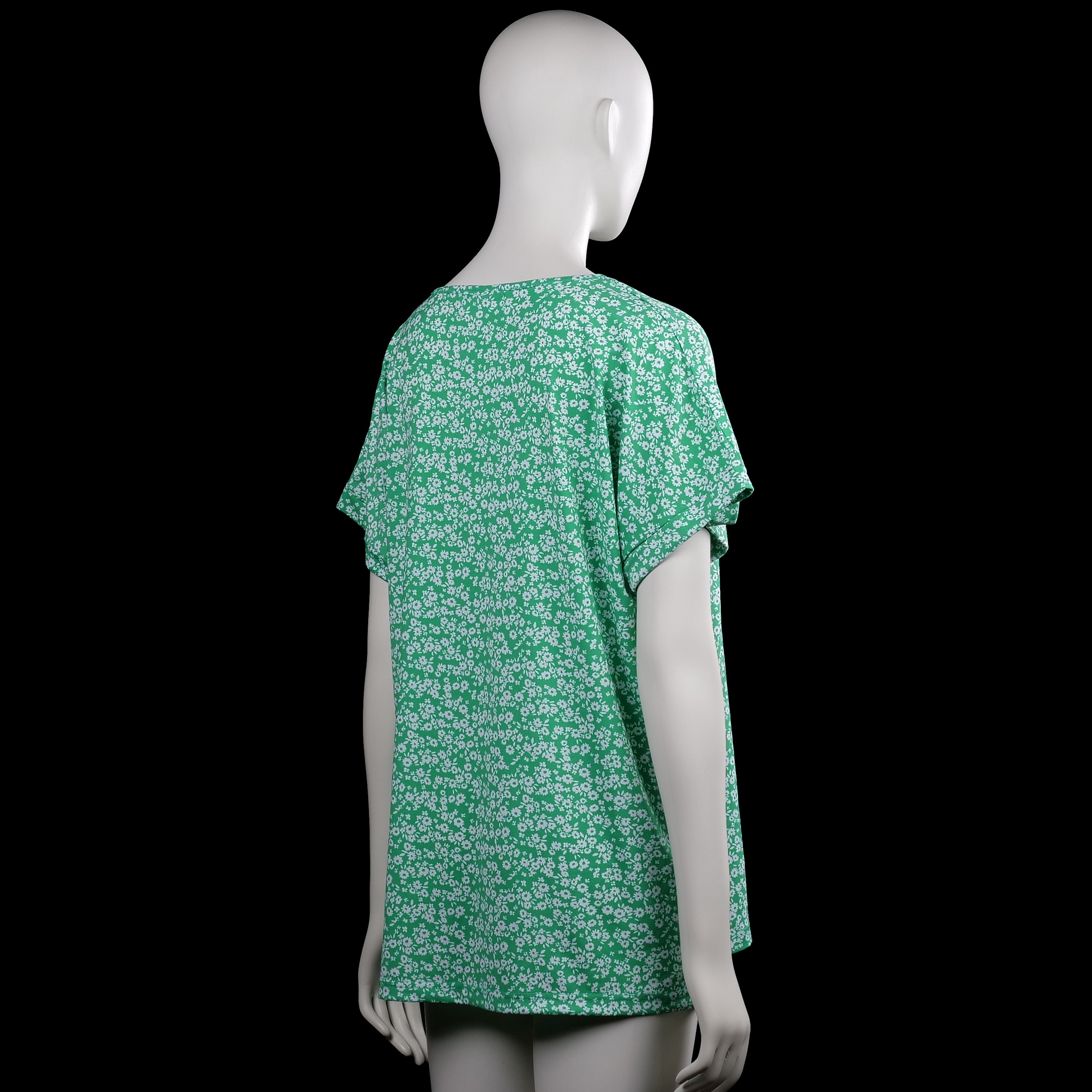 T-shirt - Mint & White - Size L