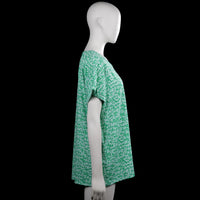 T-shirt - Mint & White - Size L