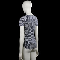T-shirt - Navy & Light Gray - Size XS