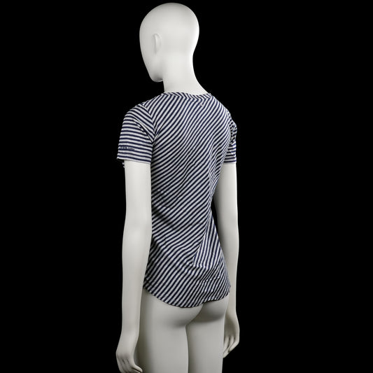 T-shirt - Navy & Light Gray - Size XS