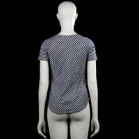 T-shirt - Navy & Light Gray - Size XS