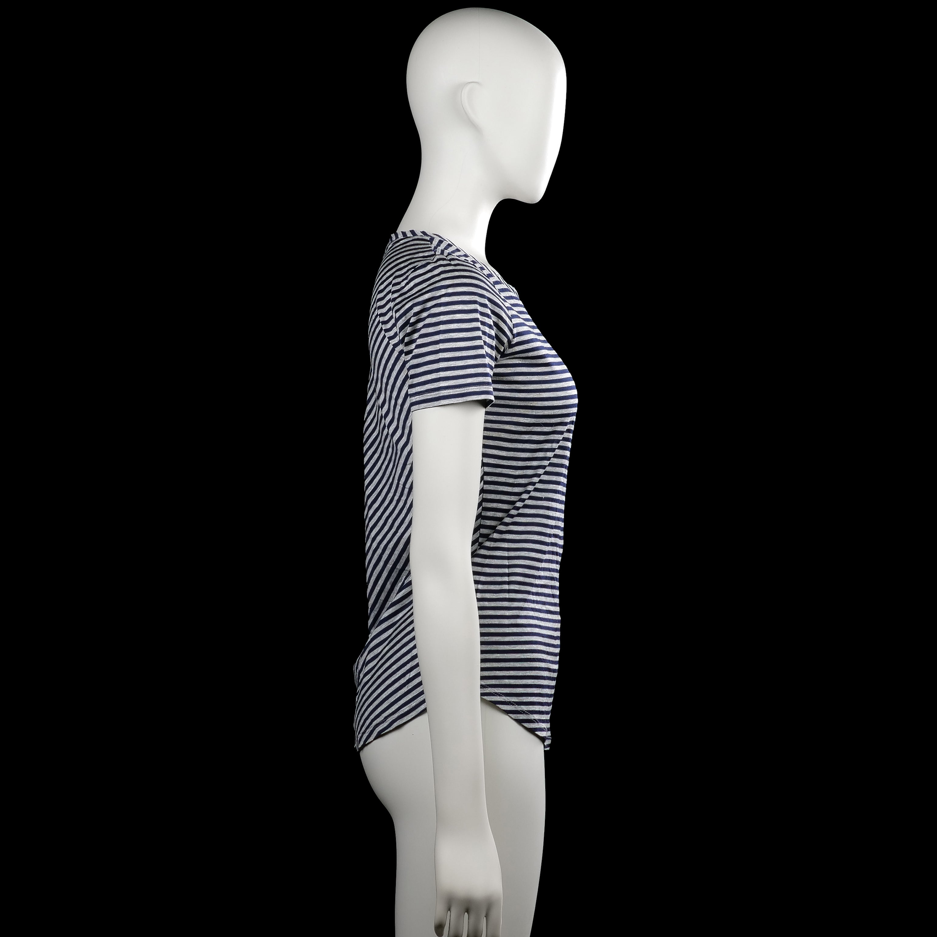 T-shirt - Navy & Light Gray - Size XS
