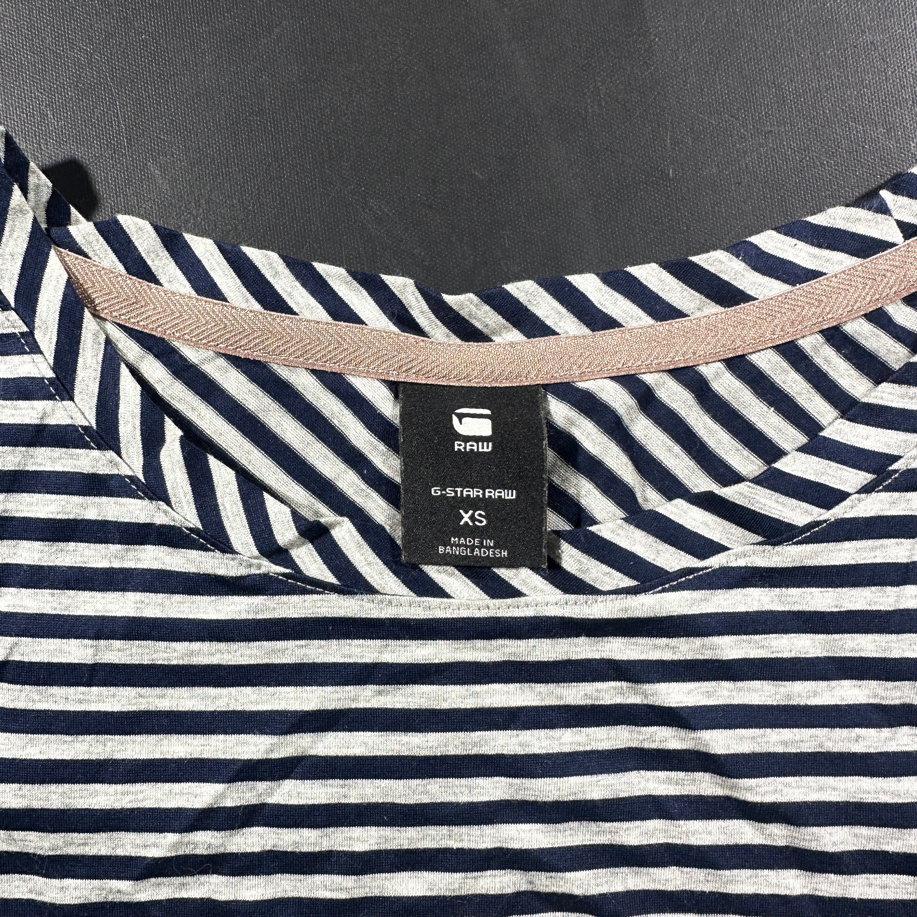 T-shirt - Navy & Light Gray - Size XS