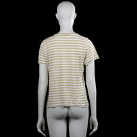 T-shirt - White & Beige - Size S