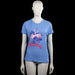 Pferdgarten - T-shirt - Light Blue - Size S - Light blue short-sleeve T-shirt with a round neck and straight hem. Features a large front graphic print with a bird and text.