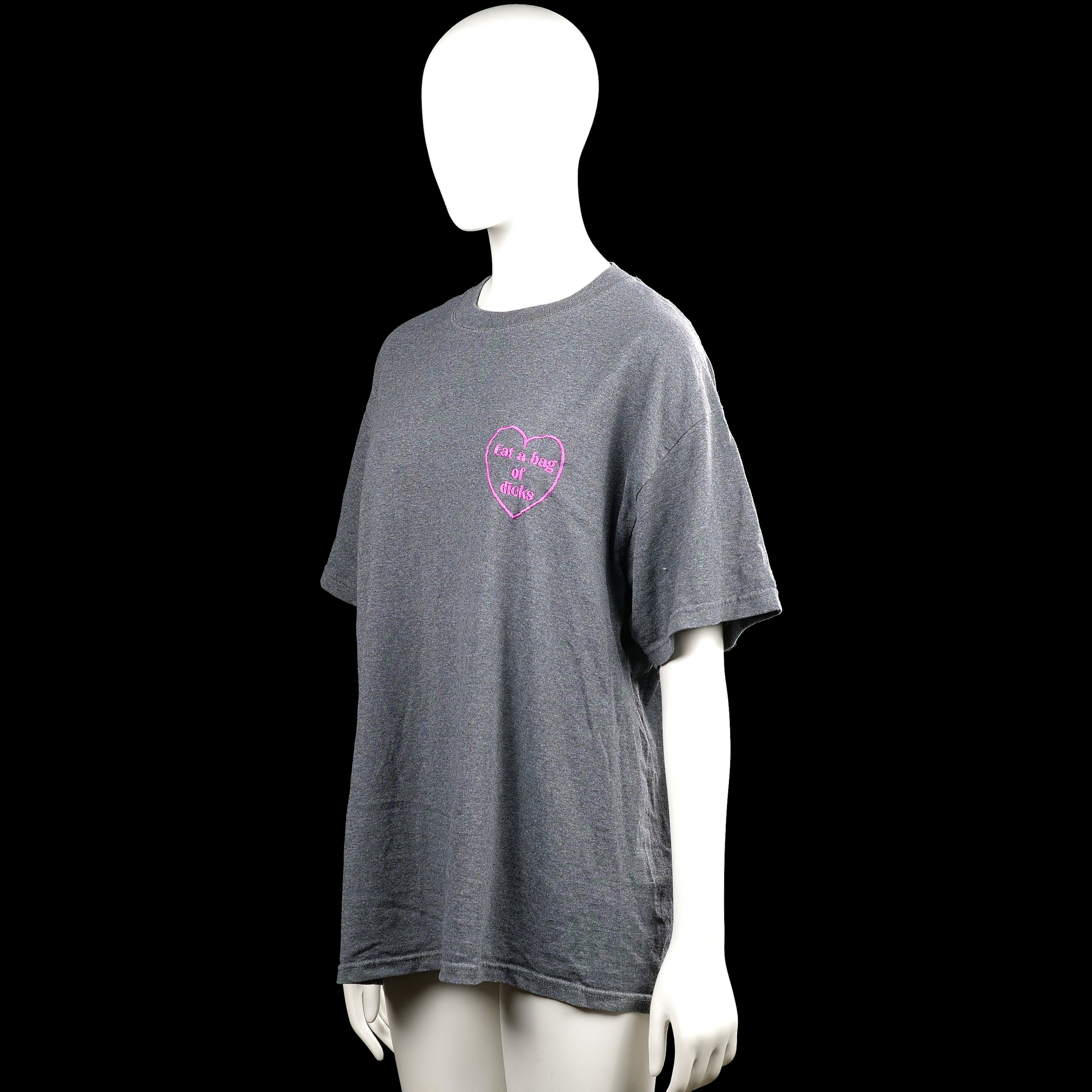 T-shirt - Gray & Pink - Size L