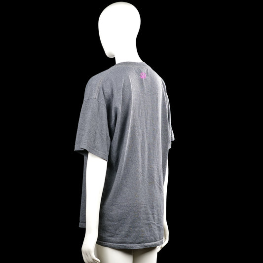 T-shirt - Gray & Pink - Size L