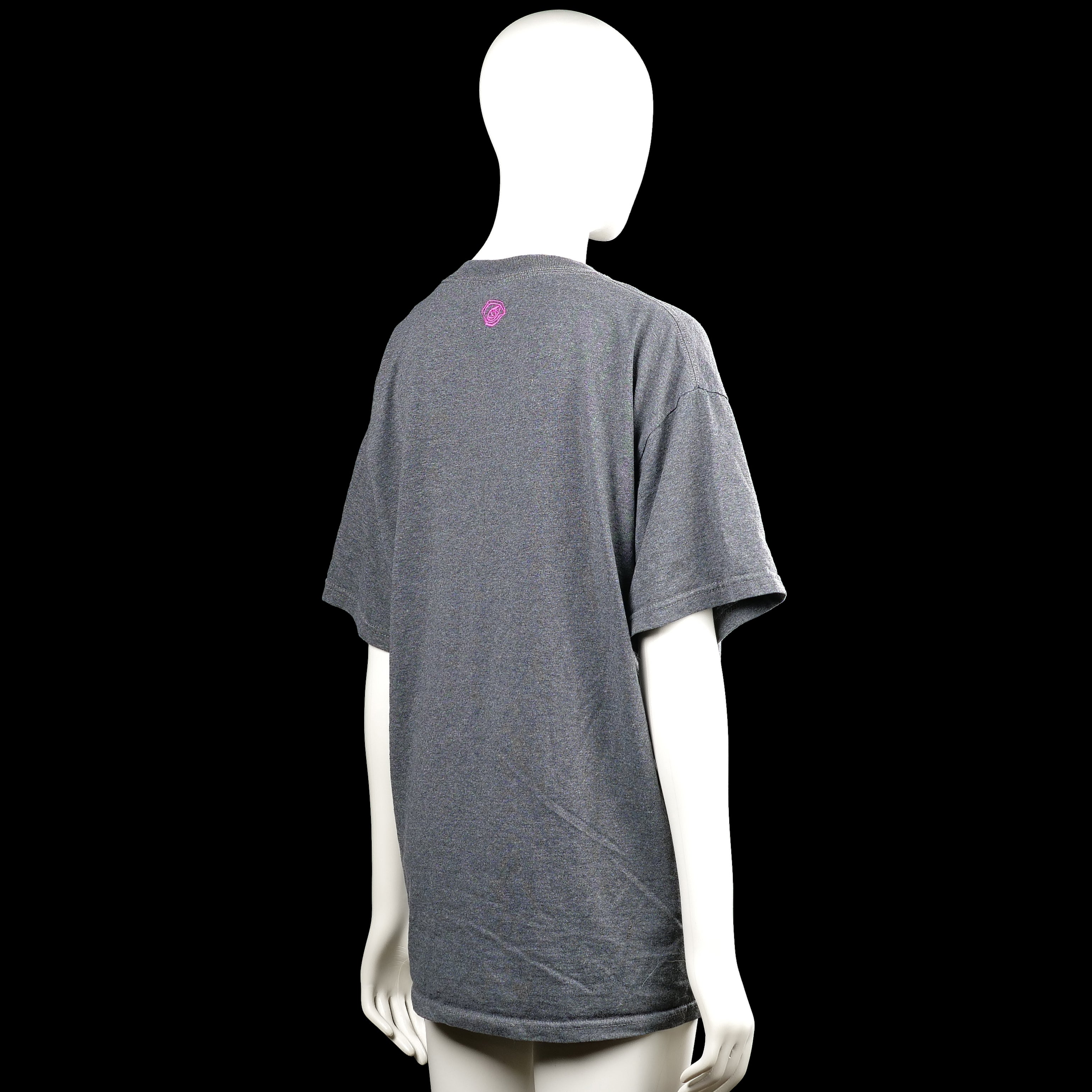 T-shirt - Gray & Pink - Size L