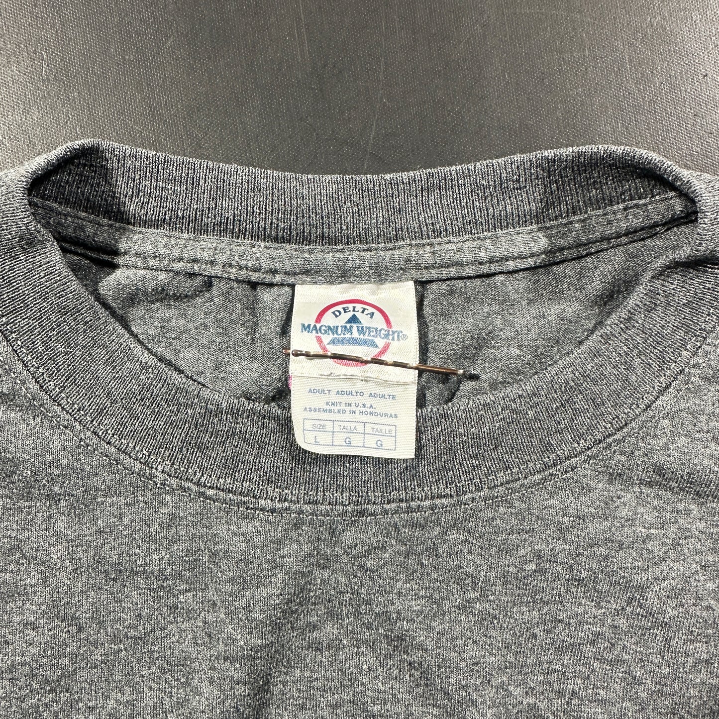 T-shirt - Gray & Pink - Size L