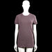 Asos - T-shirt - Purple - Size M - Solid purple top with a round neck and short sleeves with rolled cuffs. Straight hem with no visible closures.