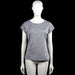 Otp - T-shirt - Gray - Size M - Gray heathered short-sleeve top with a round neckline and a straight hem. Features plain sleeve cuffs and a small chest logo print.