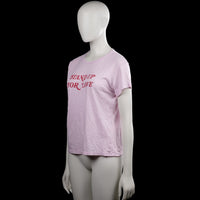 T-shirt - Light Pink & Red - Size S