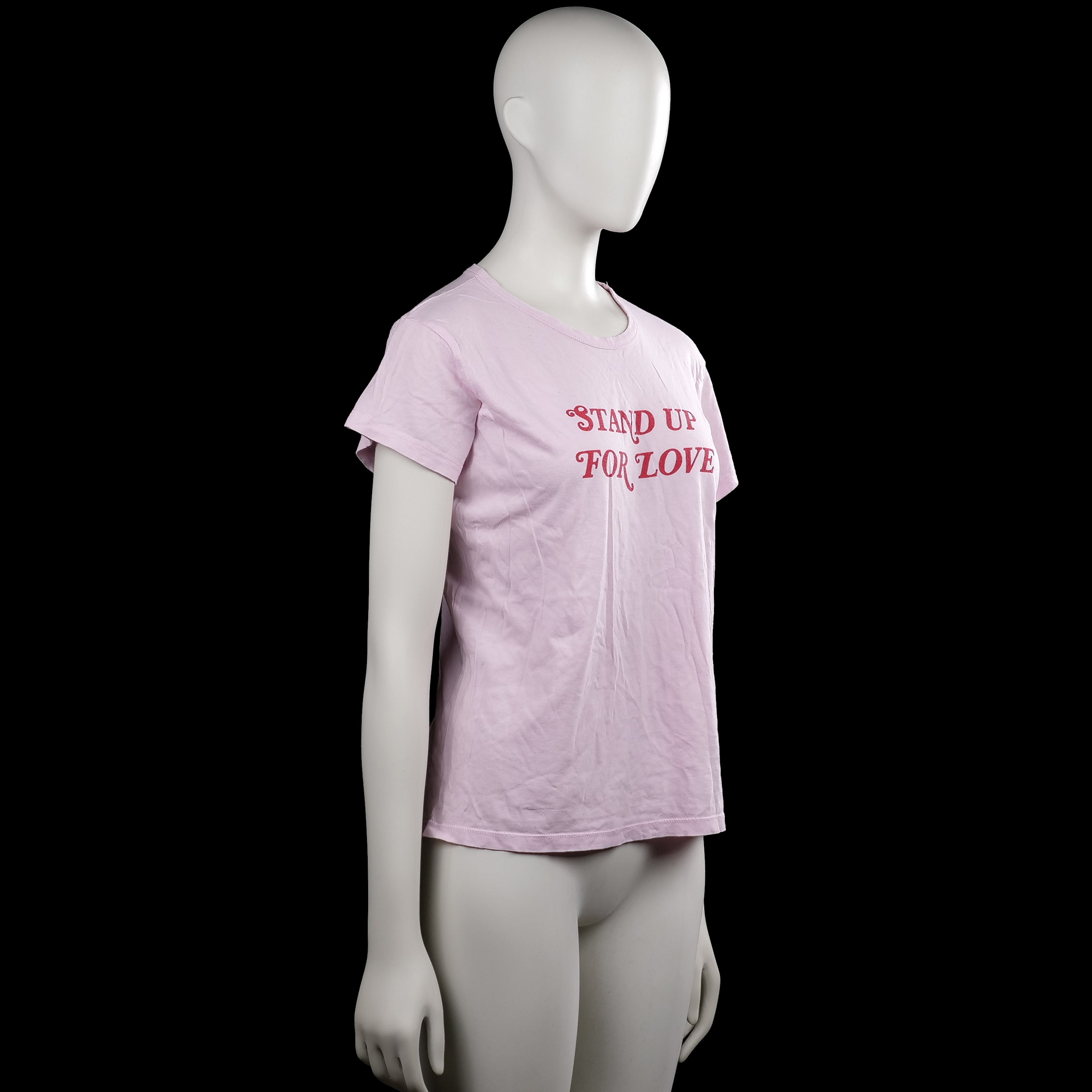 T-shirt - Light Pink & Red - Size S