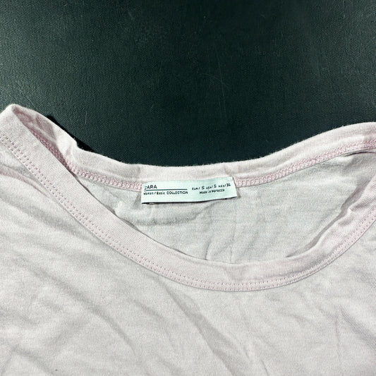T-shirt - Light Pink & Red - Size S