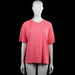 T-shirt - Pink & Light Blue - Size XL - Pink top with a light blue all-over print and a round neckline. Features short sleeves with plain cuffs and a straight hem.
